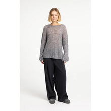 Load image into Gallery viewer, YAYA 01-000628-609 Oversized Cable Sweater with Boat Neckline
