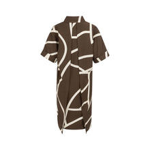 Load image into Gallery viewer, YAYA 01-601210-605 Printed Dress with Short Sleeves and Polo Collar
