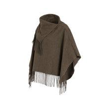 Load image into Gallery viewer, YAYA 03-521005-609 Poncho With High Neck &amp; Fringe

