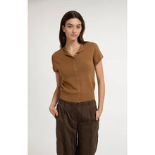 Load image into Gallery viewer, YAYA 01-010163-607 Knitted Cardigan with Short Sleeves and Front Buttons
