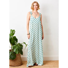 Load image into Gallery viewer, Suzy D Geranium Crepe Print Maxi Dress
