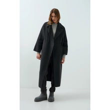Load image into Gallery viewer, YAYA 02-011026-609 Extra Long Wool Blend Coat with Oversized Fit
