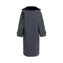 Load image into Gallery viewer, YAYA 02-009082-609 Long Faux Suede Coat With Detachable Collar
