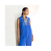 Load image into Gallery viewer, Aggel Solid Colour Sleeveless Top
