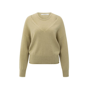 YAYA  000381-509 Knitted Sweater With Layered Top