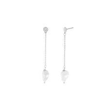 Load image into Gallery viewer, Dansk Audrey Chain Pearl Earring
