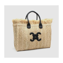 Load image into Gallery viewer, On Trend Straw Beach Bag
