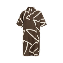 Load image into Gallery viewer, YAYA 01-601210-605 Printed Dress with Short Sleeves and Polo Collar
