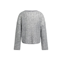 Load image into Gallery viewer, YAYA 01-000628-609 Oversized Cable Sweater with Boat Neckline
