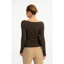 Load image into Gallery viewer, YAYA 01-709439-609 Long Sleeve Top With Boat Neck
