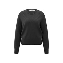 Load image into Gallery viewer, YAYA  000381-509 Knitted Sweater With Layered Top

