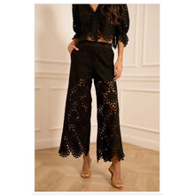 Load image into Gallery viewer, On Trend Crochet Lace Trousers
