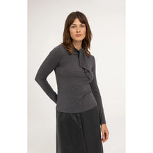 Load image into Gallery viewer, YAYA 01-709436-610 Long Sleeve Top with Scarf Collar
