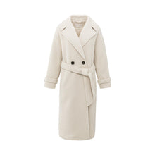 Load image into Gallery viewer, YAYA 011023-509 Long Boucle Coat With Belt
