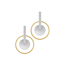 Load image into Gallery viewer, Dansk Vanity 2 Tone Cosmic Earrings
