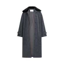 Load image into Gallery viewer, YAYA 02-009082-609 Long Faux Suede Coat With Detachable Collar
