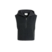 Load image into Gallery viewer, YAYA 01-000642-609 Sleeveless Knitted Top with Jersey Hood
