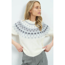 Load image into Gallery viewer, YAYA 01-000646-616 Knitted sweater with Nordic Jacquard Pattern
