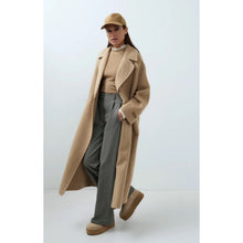 Load image into Gallery viewer, YAYA 02-011026-609 Extra Long Wool Blend Coat with Oversized Fit

