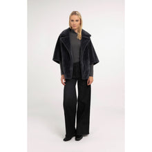 Load image into Gallery viewer, YAYA 02-009089-610 Oversized Reversible Faux Fur Jacket
