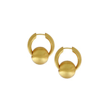 Load image into Gallery viewer, Dansk Tabitha Ball Huggie Earrings
