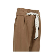 Load image into Gallery viewer, YAYA 01-301266-607 High Waist Trousers with Straight Legs and Scarf Belt
