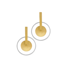 Load image into Gallery viewer, Dansk Vanity 2 Tone Cosmic Earrings
