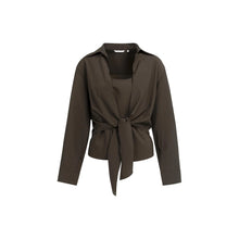 Load image into Gallery viewer, YAYA 01-201231-607 Knotted Blouse with Matching Sleeveless Top
