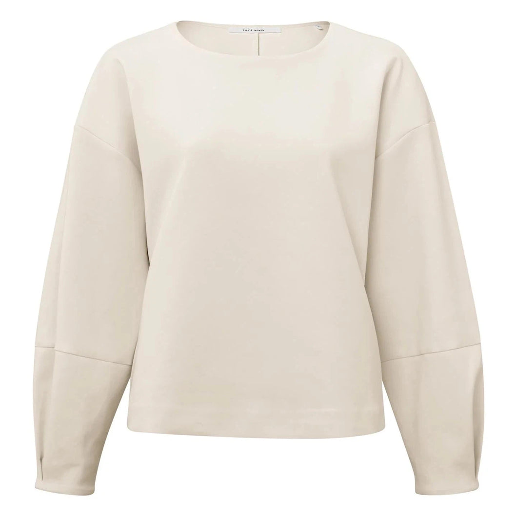 YAYA 109052-401 Sweatshirt With Puff Sleeves
