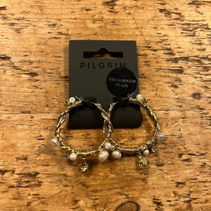 Pilgrim ANA Pearl & Crystal Hoops