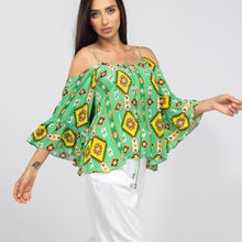 Load image into Gallery viewer, INOA Gypsy Top With Crystals On Neck
