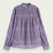 Load image into Gallery viewer, Scotch &amp; Soda 171068 Long-Sleeved Pintuck Blouse

