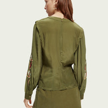 Load image into Gallery viewer, Scotch &amp; Soda 171059 Embroidered Ruched Shirt
